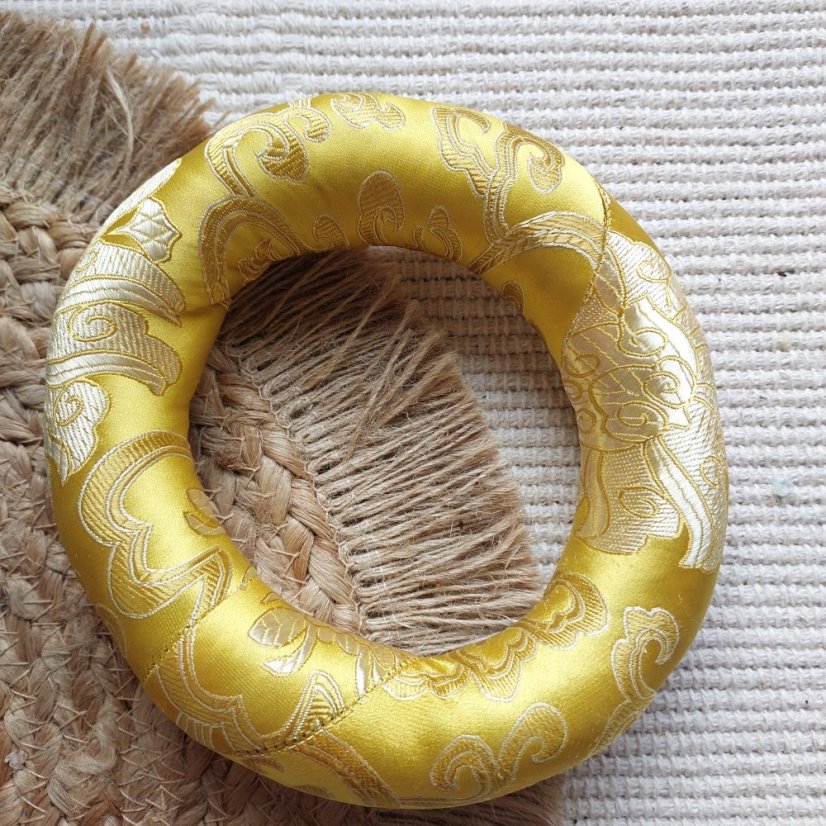 Podložka pod tibetskou mísu střední 14 cm - Barva: Žlutá