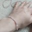 Náramek Růženín fazetovaný 3 mm