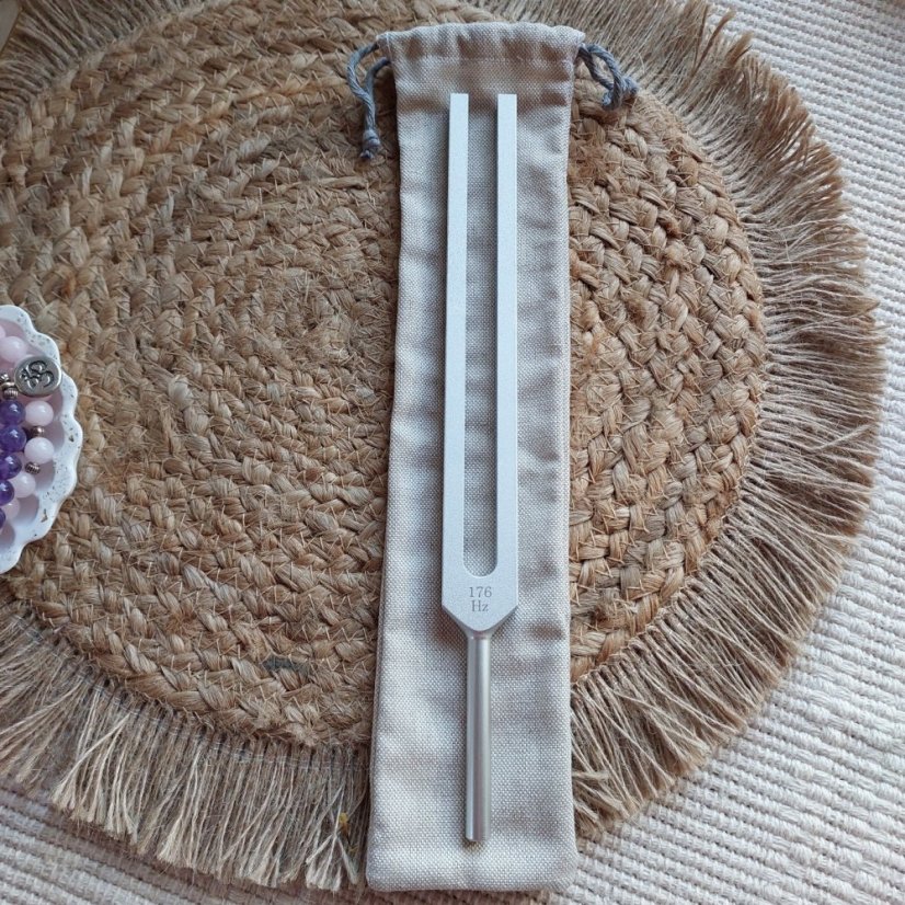 Therapeutic tuning fork Colon 176 Hz aluminum CZ