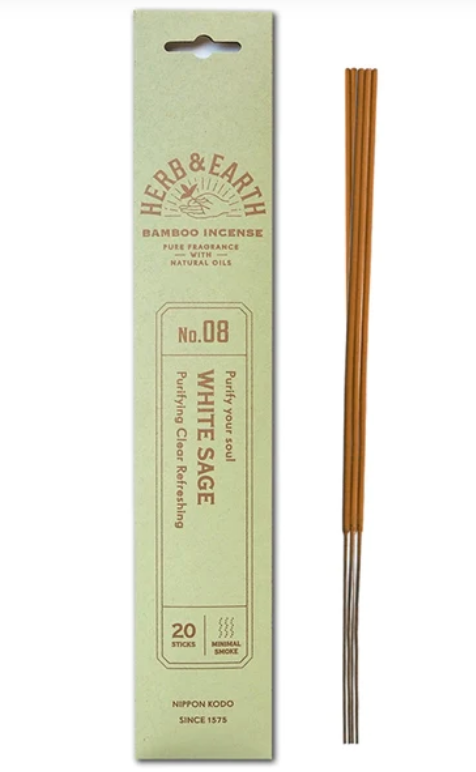 Vonné tyčinky Japonsko Herbs and Earth Bílá Šalvěj