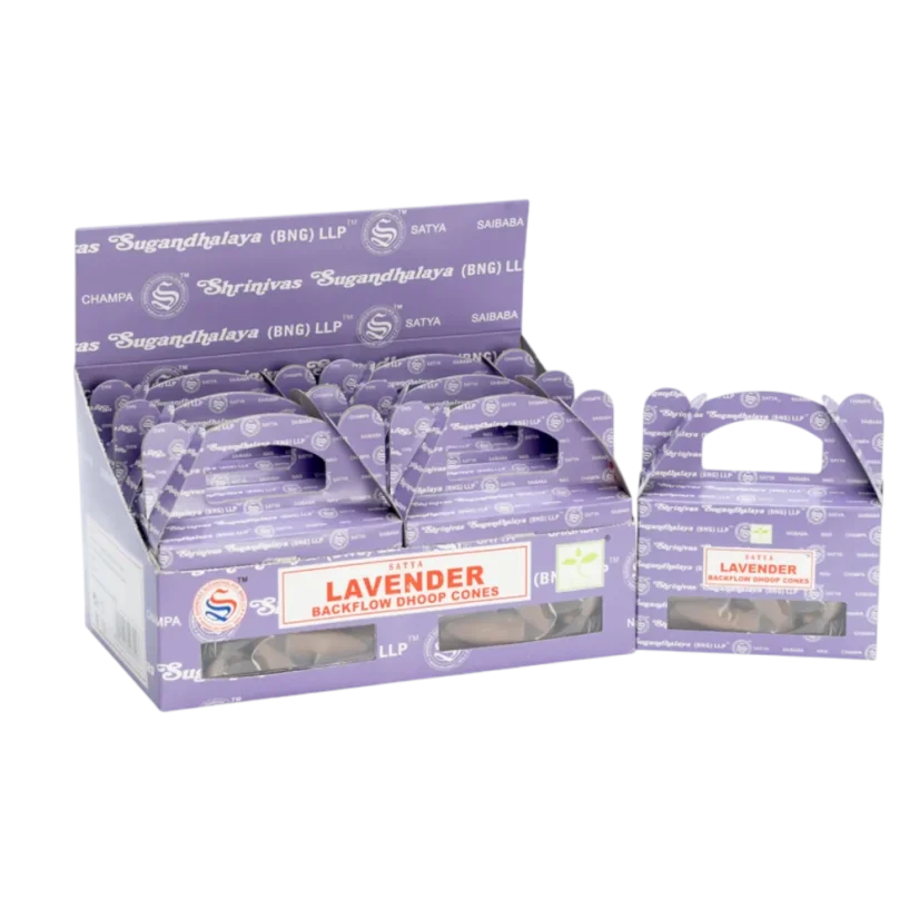 Vonné kužele Satya Levandule Tekoucí dým