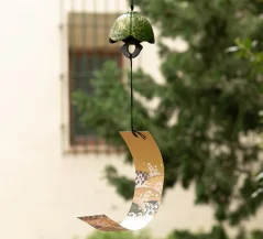 Zvonkohra Furin Bell Feng Shui Hana Zelená