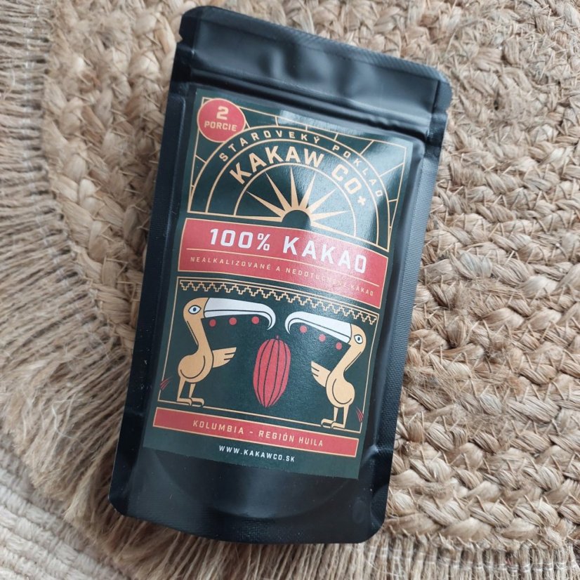100% kakao Kolumbie Huila 30 g 2 porce