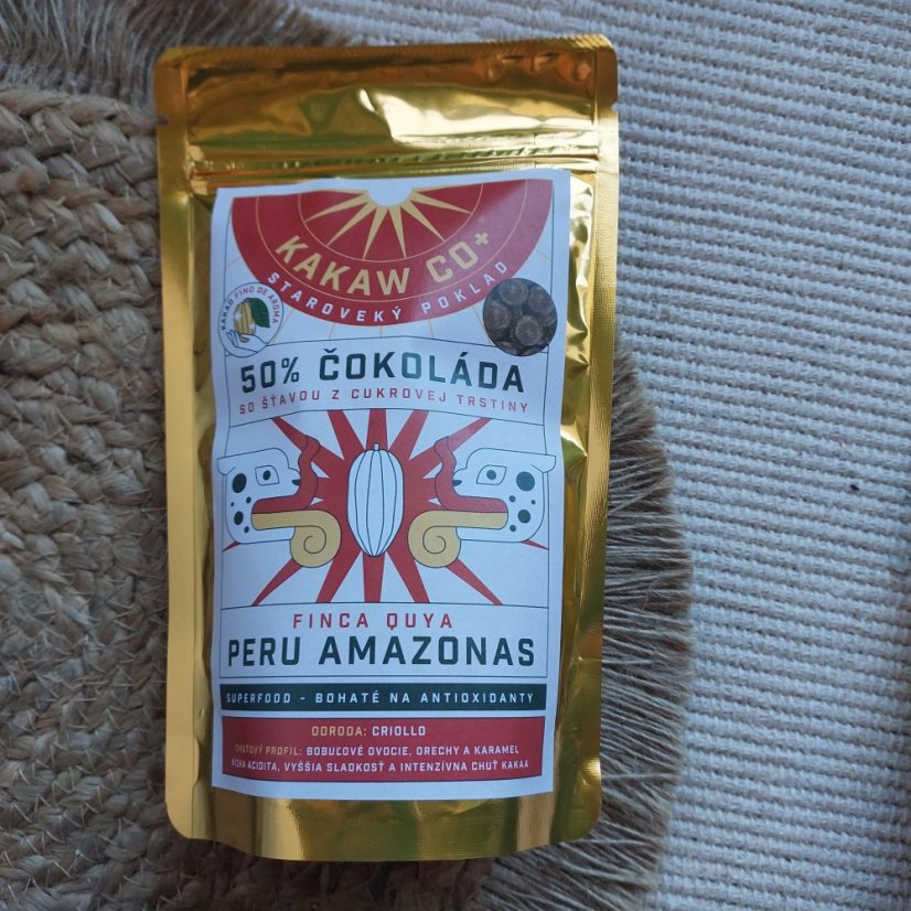 50% odrůdová čokoláda Peru 75 g 50% odrůdová čokoláda Peru 75 g