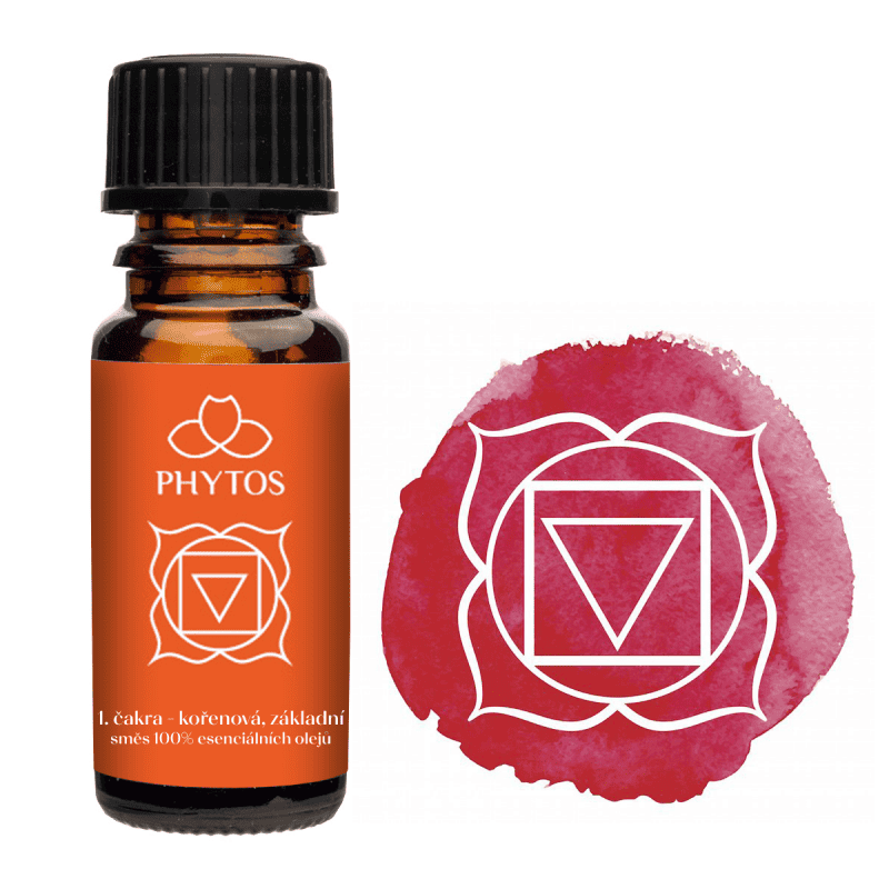 Esenciální olej 1. čakra Kořenová Muladhara Phytos