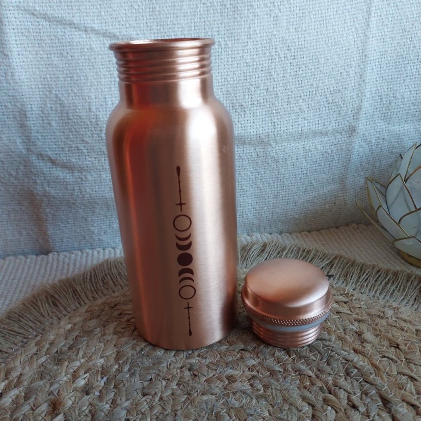 Měděná láhev Měsíční fáze 500 ml