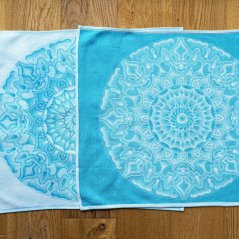 Čakrová utierka svetle modrá - hrdelná čakra