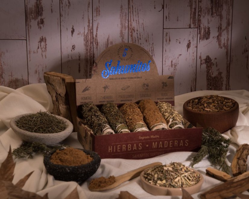 Vykurovací zväzok Santalové drevo Sahumitos Sagrada Madre