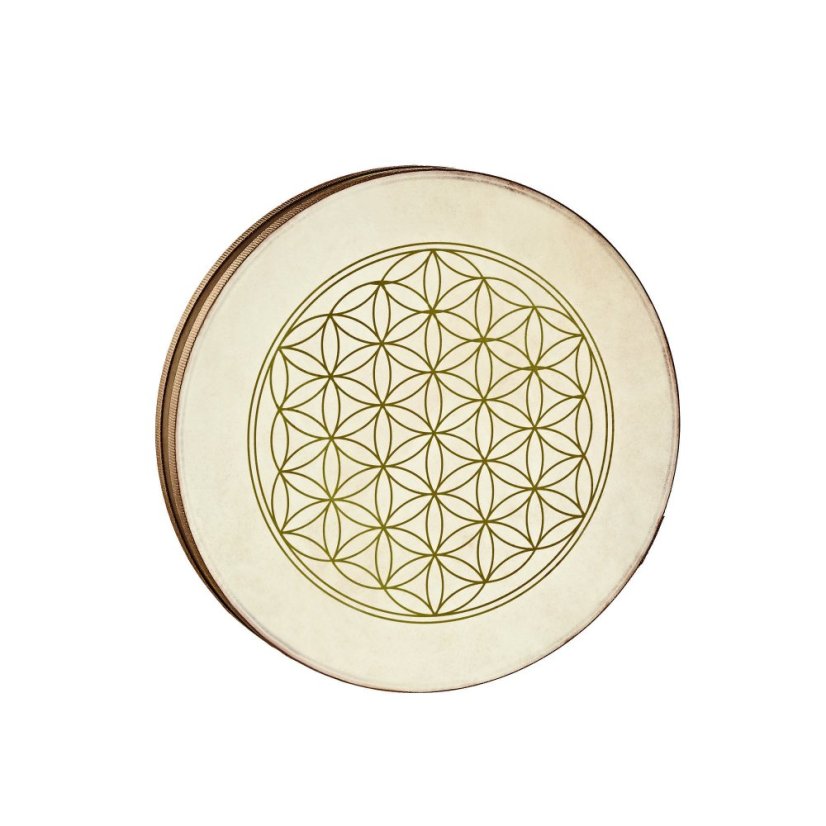 Muzikoterapeutický Ocean drum 40 cm Květ života Sonic Energy
