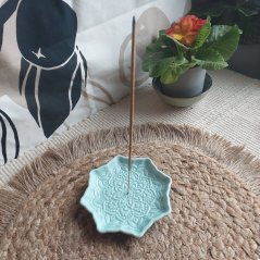 Stojanček na vonné tyčinky Mandala modrá