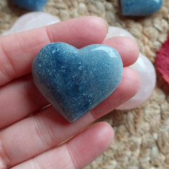 Srdce Modrý křemen 4,5 cm
