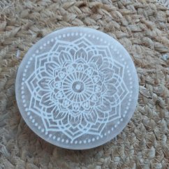 Selenitový podtácek 10 cm Mandala