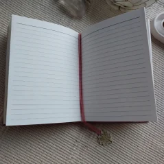 Zápisník sametový Strom života růžový