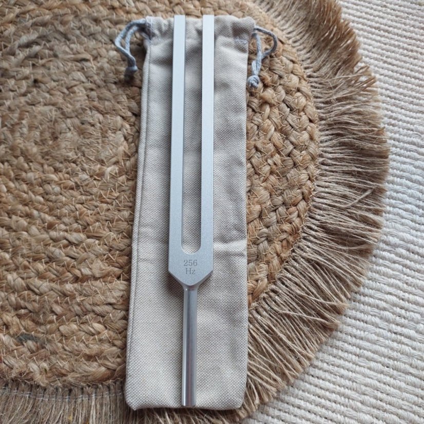Therapeutic tuning fork 256 Hz C aluminum CZ