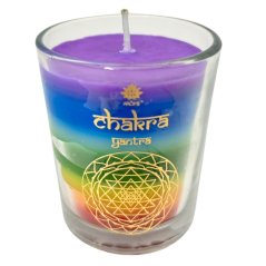 Čakrová sviečka 7 čakier malá