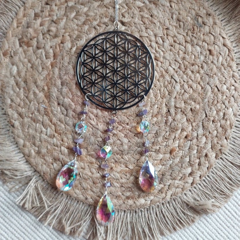Lapač Slunce Suncatcher Květ života