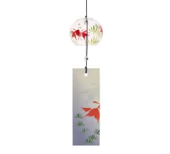 Zvonkohra Skleněný Furin Bell Feng Shui Kingyo Zlatá ryba