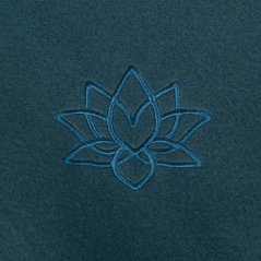 Asana Blanket jogová deka s výšivkou LOTUS Modrá