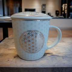 Hrnek Květ života bílý