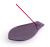 Lotus Ceramic Incense Stick Holder violet