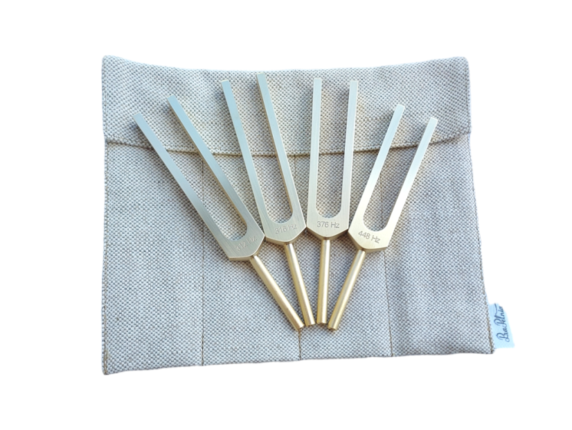 Terapeutické ladičky mosaz Sada Vzácné Kovy zlato, stříbro, křemík, platina