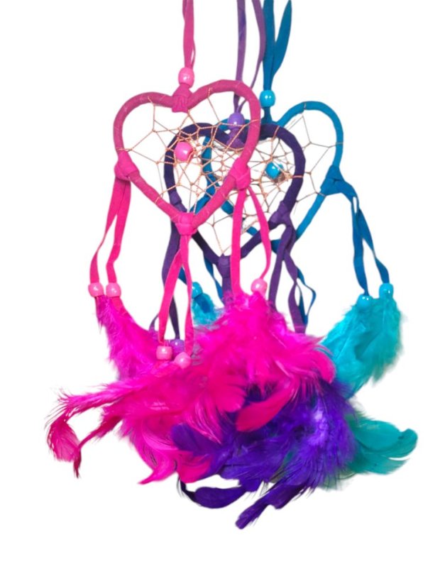 Srdce lapača snov - Barva: Fialová