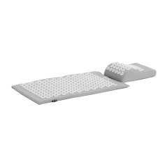 Sada akupresúrnej podložky a vankúša Standard Vital sivá