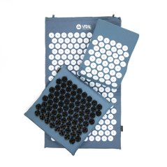 Akupresurní podložka, polštář a rohožka set Standard Deluxe Set Soft Vital modrá