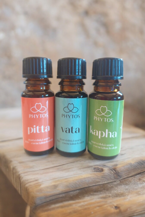 Směs esenciálních ájurvédských olejů Pitta 10 ml Phytos