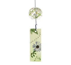 Zvonkohra Skleněný Furin Bell Feng Shui Hinagiku