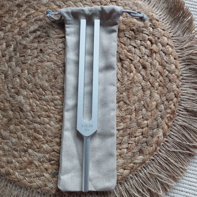Therapeutic Tuning Fork 319,88 Hz Kidneys Aluminum CZ