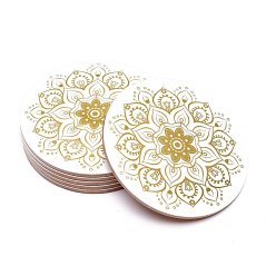 Sada podtácků Mandala bílá