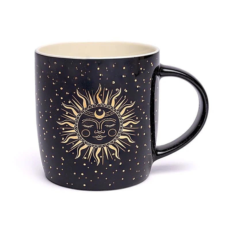 Hrnek Slunce a měsíc černý