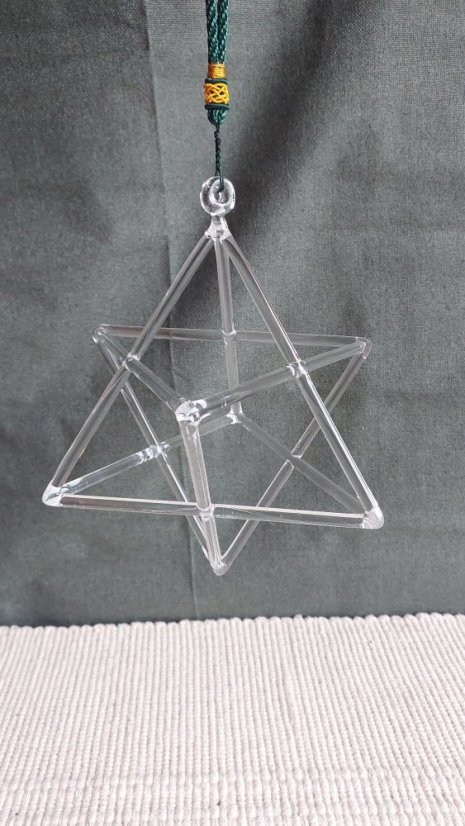 Křišťálová Merkaba střední