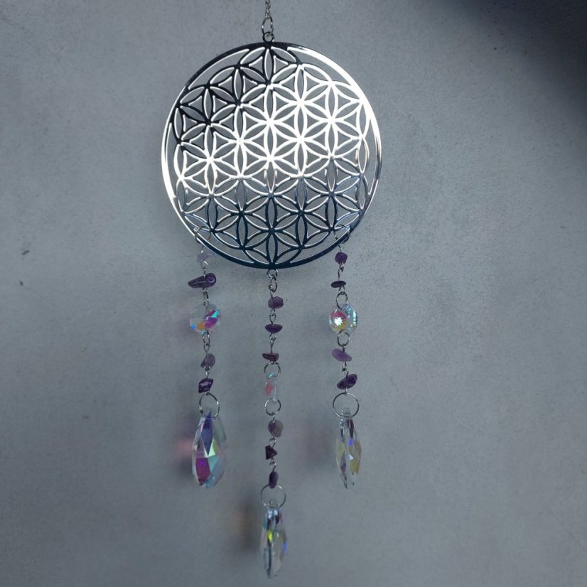Lapač Slunce Suncatcher Květ života
