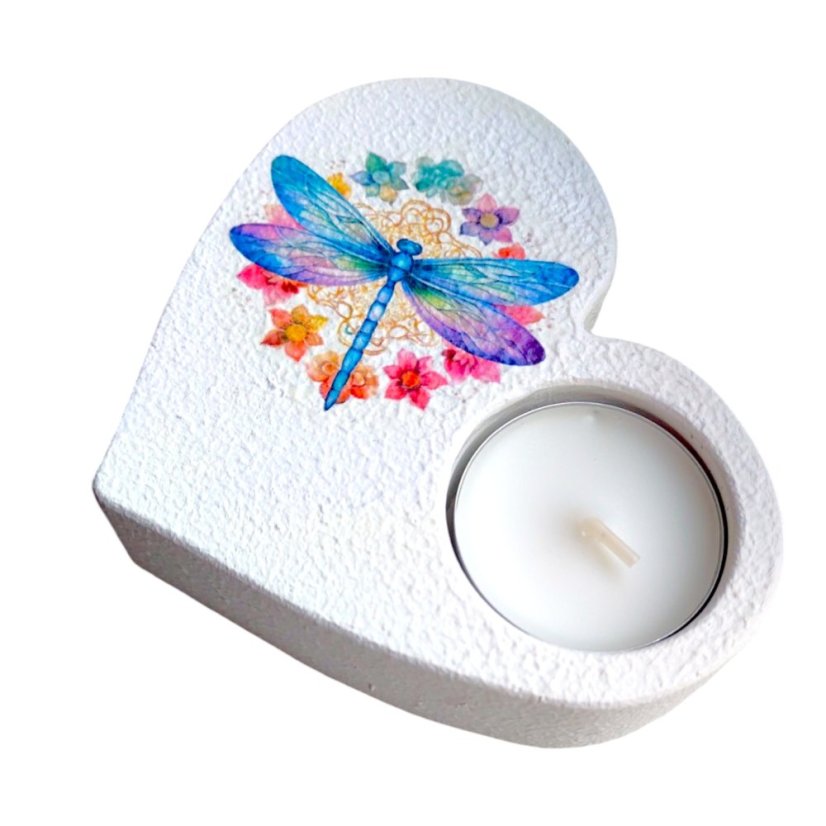 Svícen na čajovou svíčku Vážka