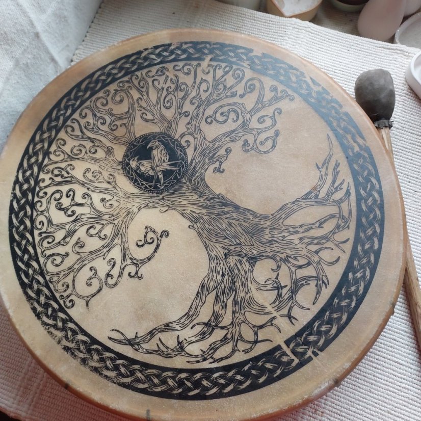 Šamanský buben 50 cm Strom života