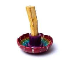 Stojan na drevo Palo Santo Biela Lotosový kvet