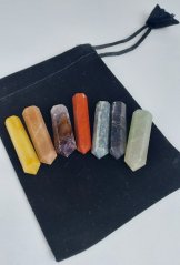 Čakrová sada kamenů hůlka v sáčku