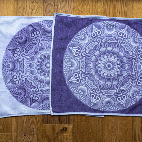 Čakrová látka fialová - korunná čakra