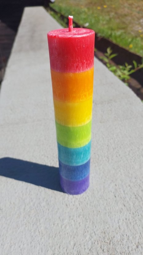 Čakrová svíčka válec