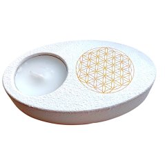 Svícen na čajovou svíčku Květ života