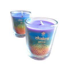 Čakrová sviečka 7 čakier malá