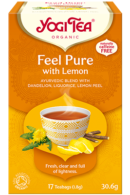 Ajurvédský čaj Feel Pure with Lemon Nature Yogi tea