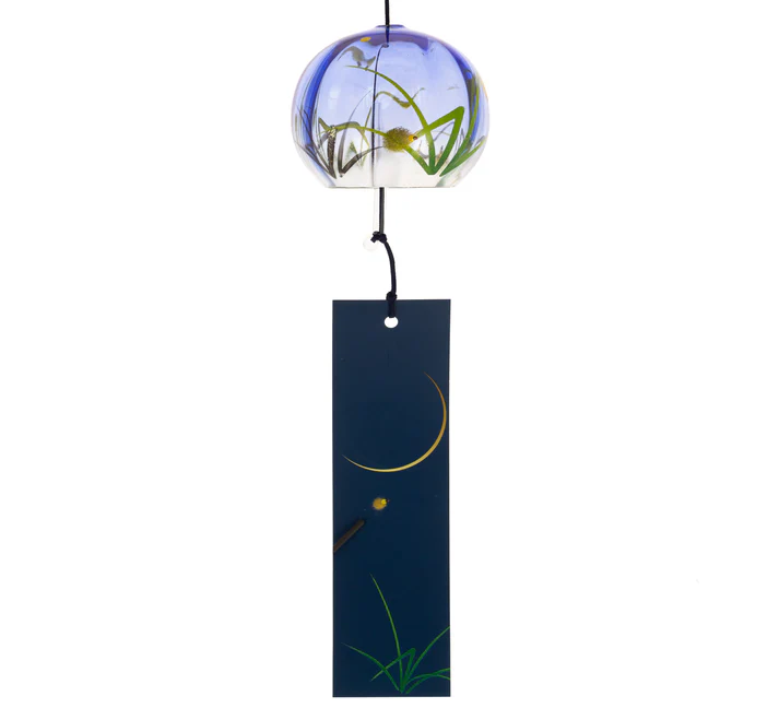 Zvonkohra Skleněný Furin Bell Feng Shui Hotaru
