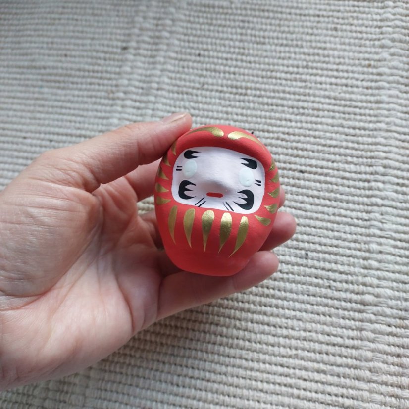Rituální figurka Daruma Hodně štěstí 6,5 cm