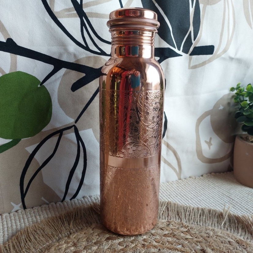 Fľaša z medi Kvety 750 ml