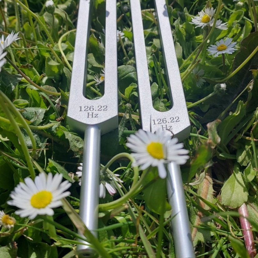 Therapeutic Tuning Fork “Sun/3rd Chakra” 126.22 Hz Aluminum CZ