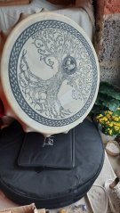 Sibiřský šamanský buben 58 cm Strom života