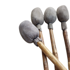 Palička pro šamanský buben šedá